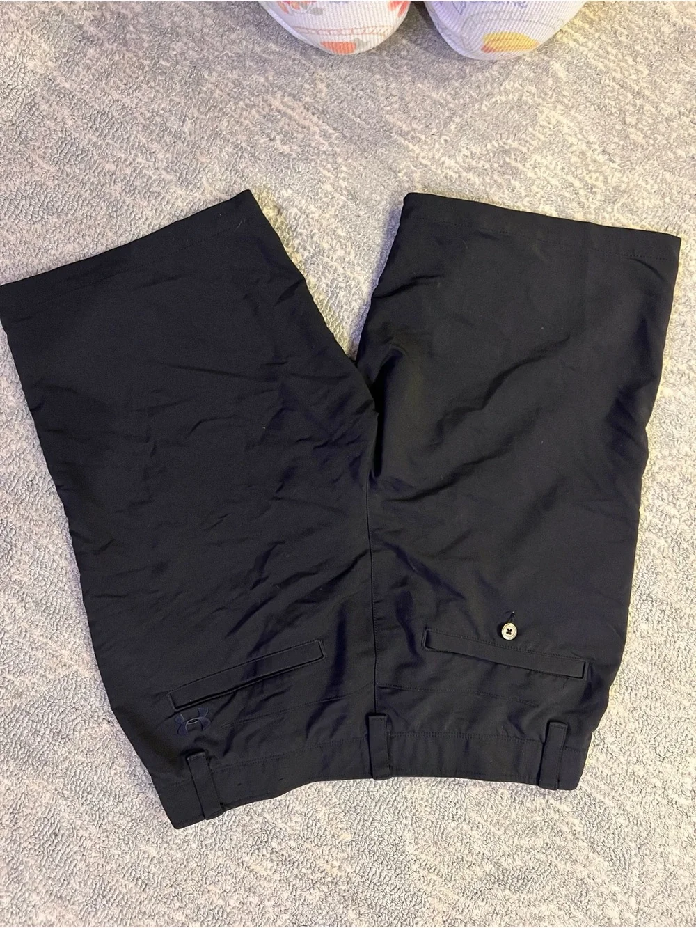 Under Armour Men's Black Flat Front Performance Shorts